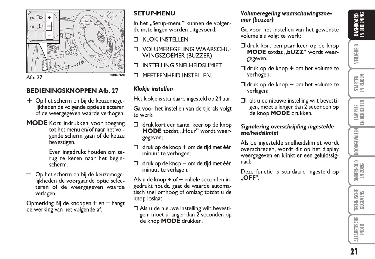 2010-2011 Fiat Idea Bedienungsanleitung | Niederländisch