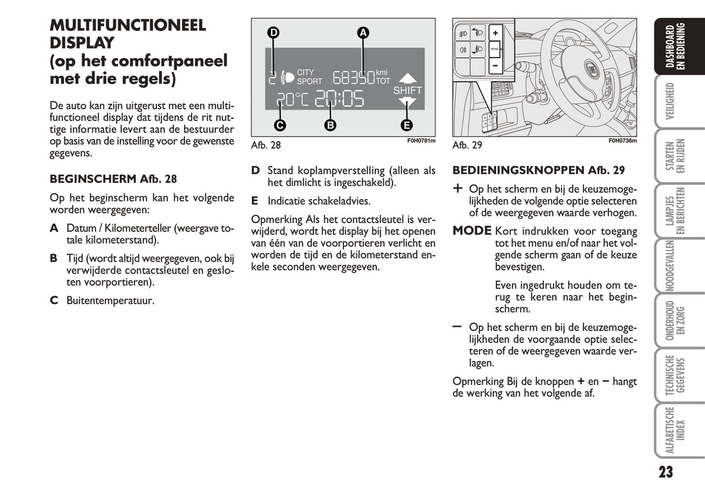 2010-2011 Fiat Idea Bedienungsanleitung | Niederländisch