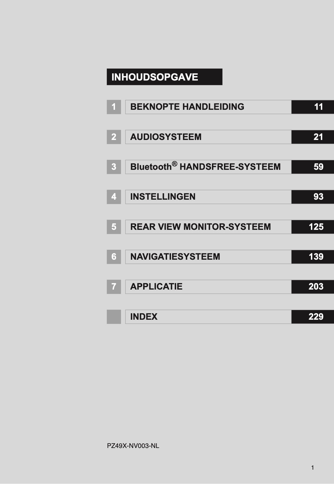 Toyota Yaris Navigatiesysteem Handleiding 2014 - 2017