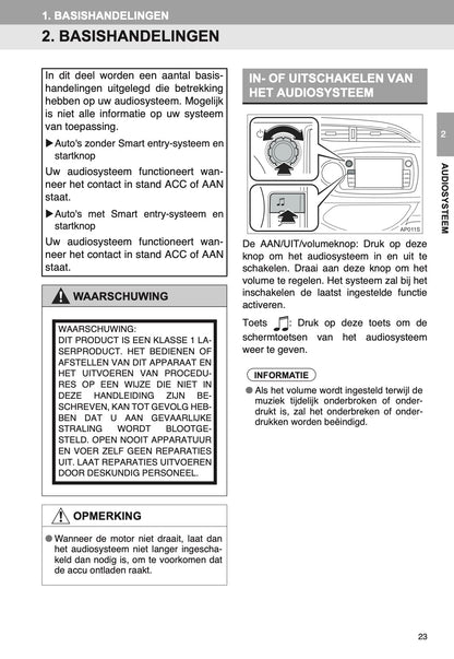 Toyota Yaris Navigatiesysteem Handleiding 2014 - 2017