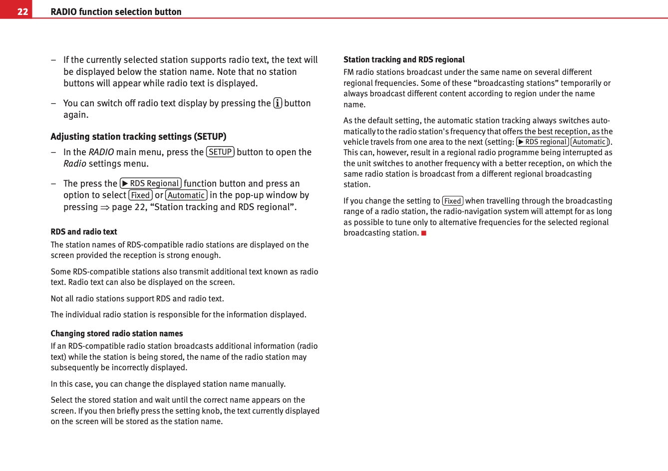 Seat Media System 2.0 Owners Manual