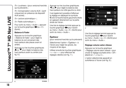 Fiat Tipo Uconnect HD Nav Live Guide d'utilisation 2016 - 2018