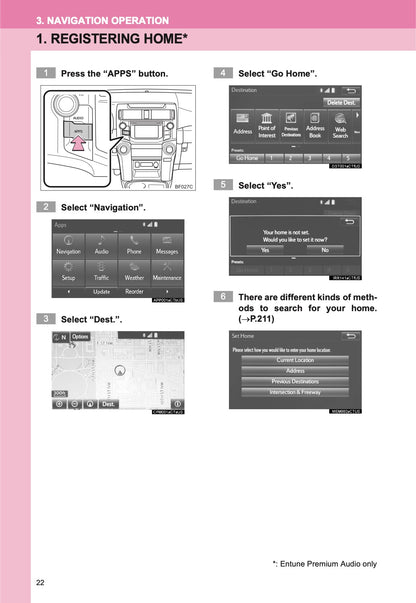 Toyota 4Runner Navigation And Multimedia System Owner's Manual 2013 - 2017