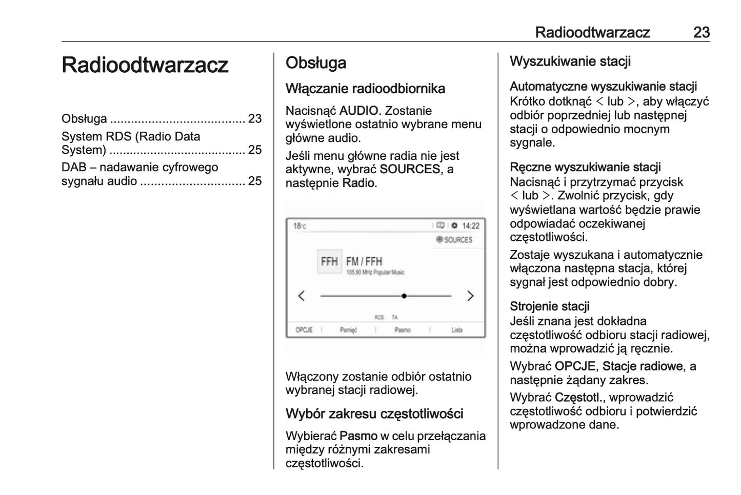 Opel Grandland X Infotainment Instrukcja obsługi 2017 - 2020