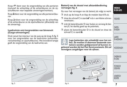 2013-2014 Fiat Doblò Gebruikershandleiding | Nederlands