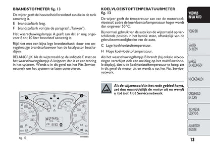 2013-2014 Fiat Doblò Gebruikershandleiding | Nederlands