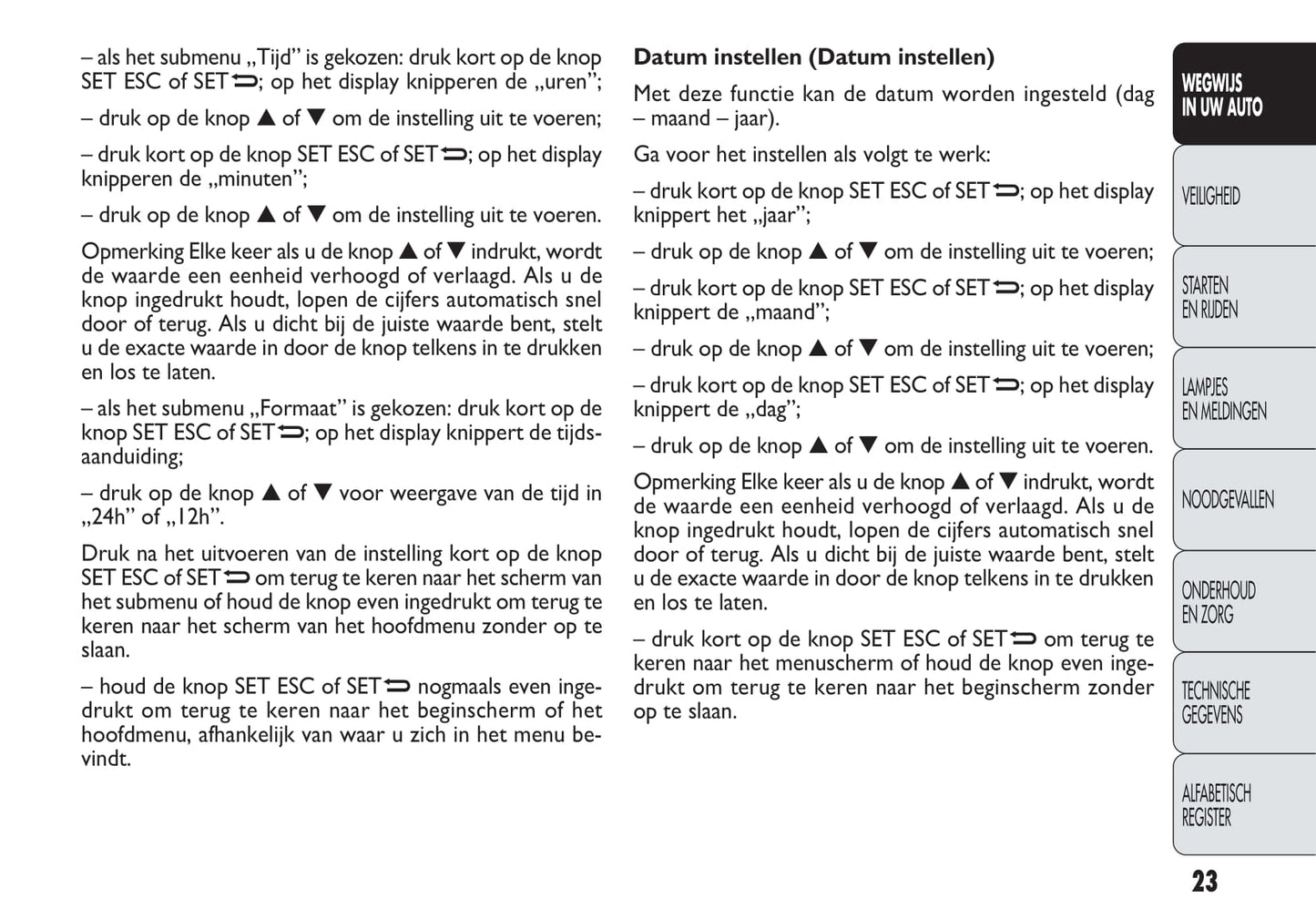 2013-2014 Fiat Doblò Gebruikershandleiding | Nederlands