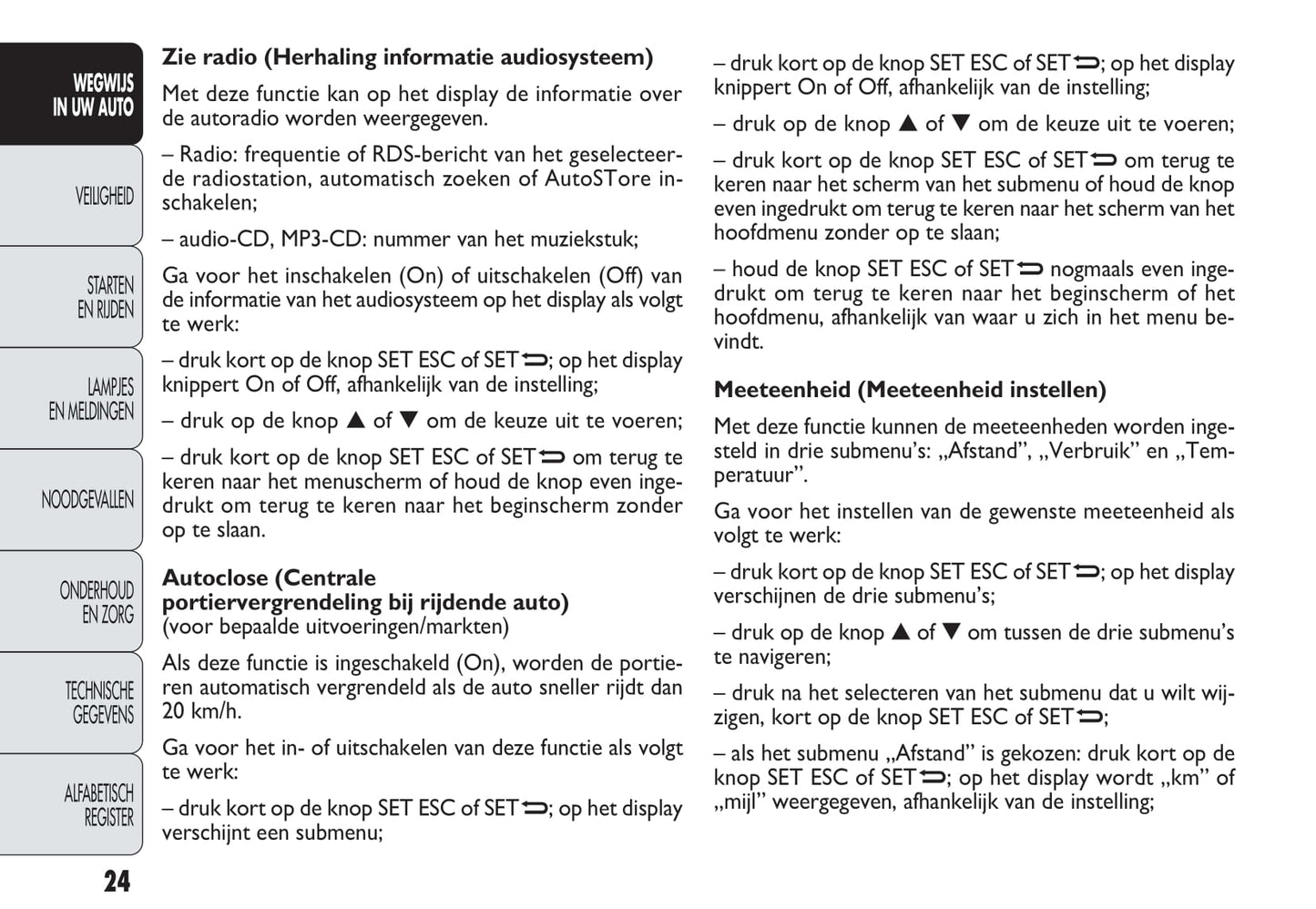 2013-2014 Fiat Doblò Gebruikershandleiding | Nederlands