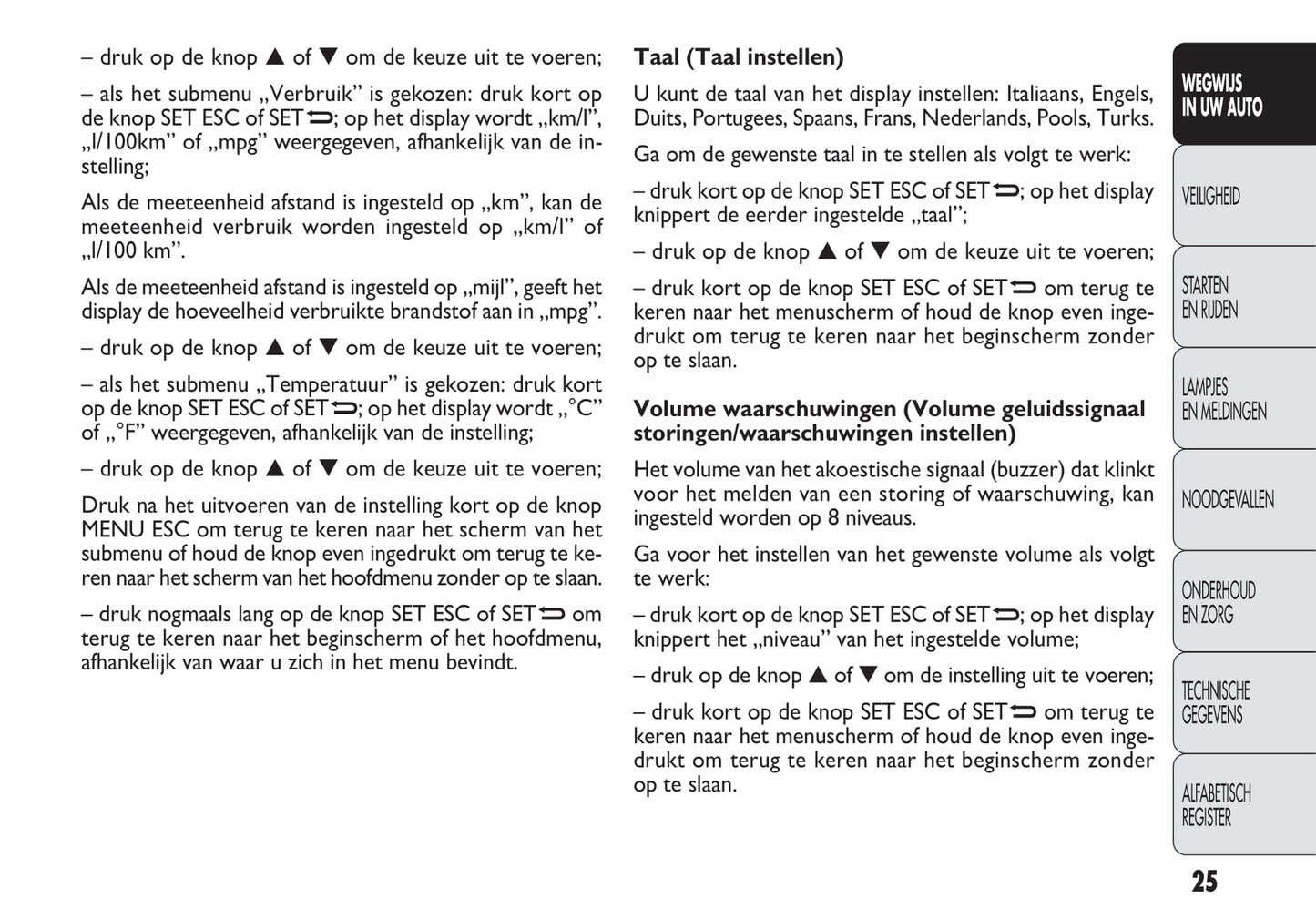 2013-2014 Fiat Doblò Gebruikershandleiding | Nederlands