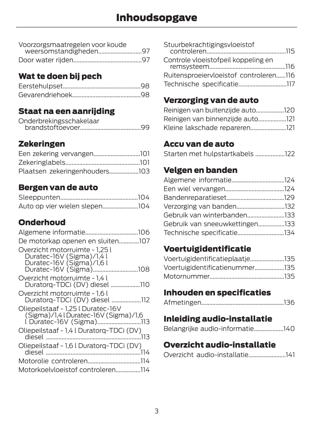 2011-2012 Ford Fusion Owner's Manual | Dutch