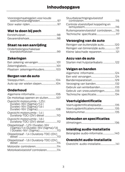 2011-2012 Ford Fusion Owner's Manual | Dutch