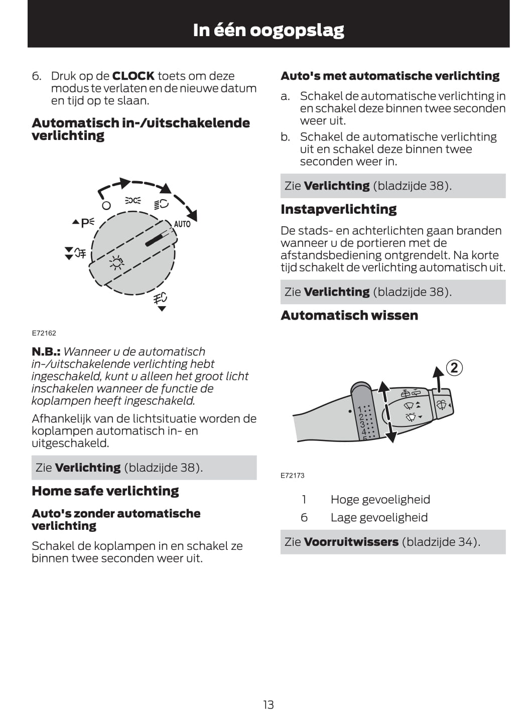 2011-2012 Ford Fusion Owner's Manual | Dutch