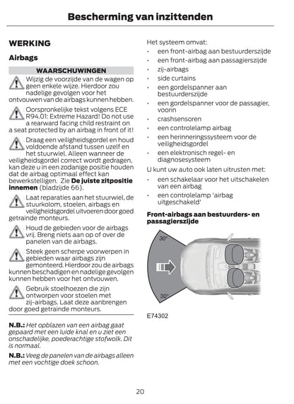 2011-2012 Ford Fusion Owner's Manual | Dutch