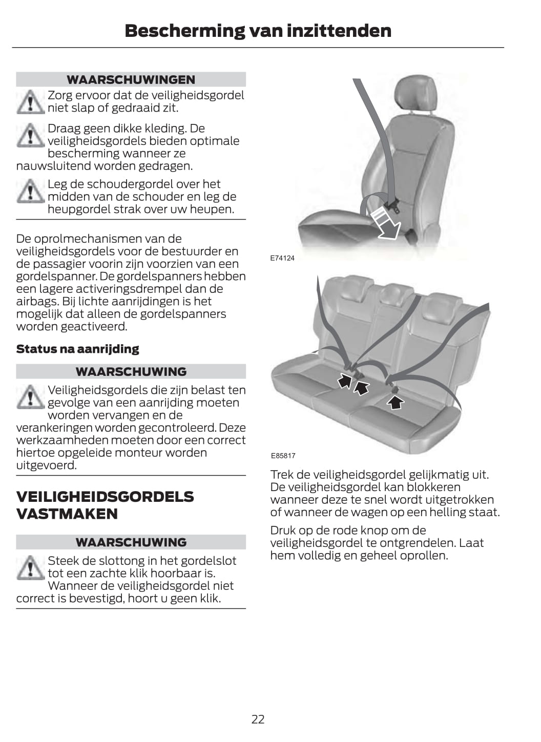 2011-2012 Ford Fusion Owner's Manual | Dutch