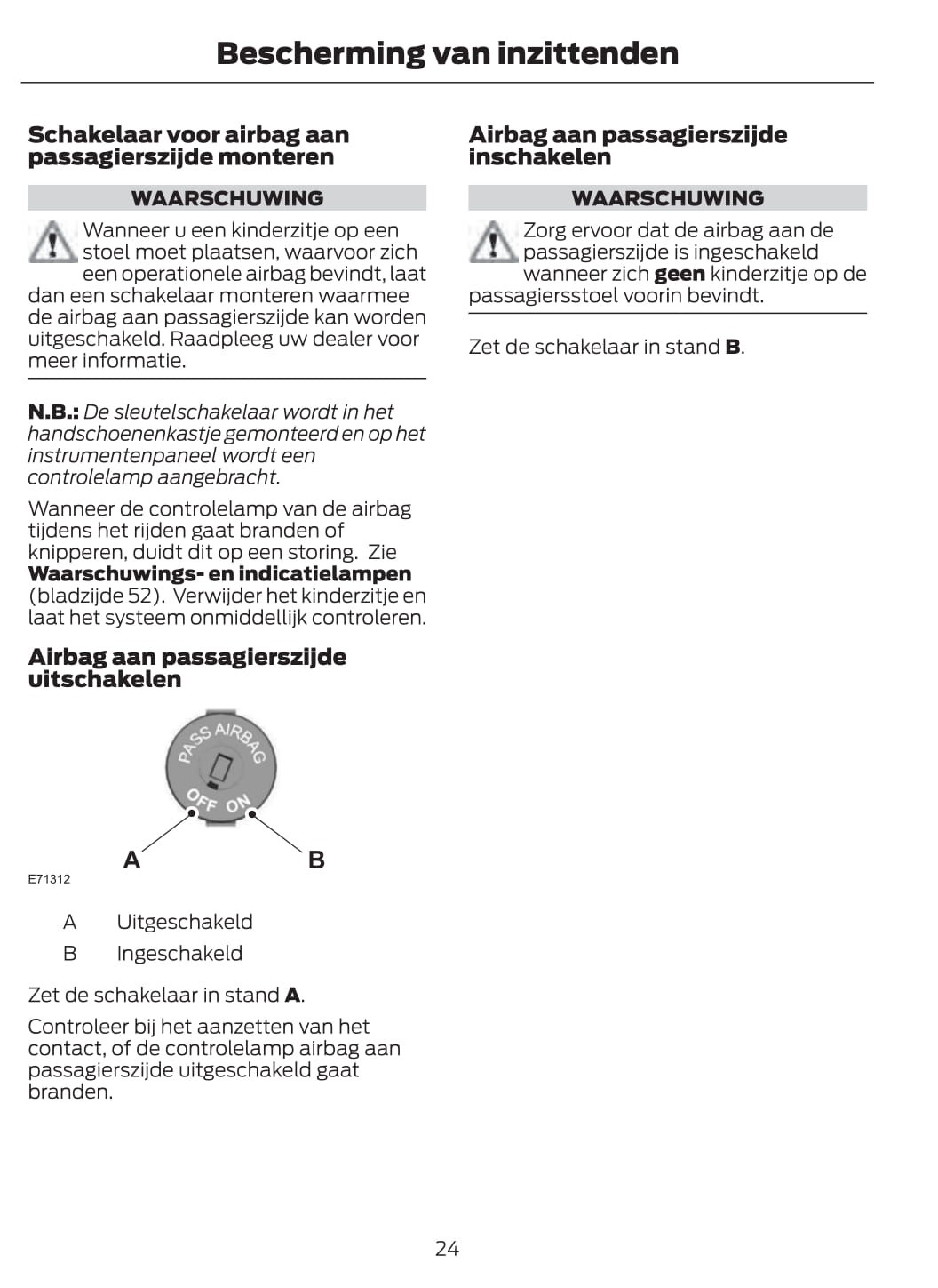 2011-2012 Ford Fusion Owner's Manual | Dutch