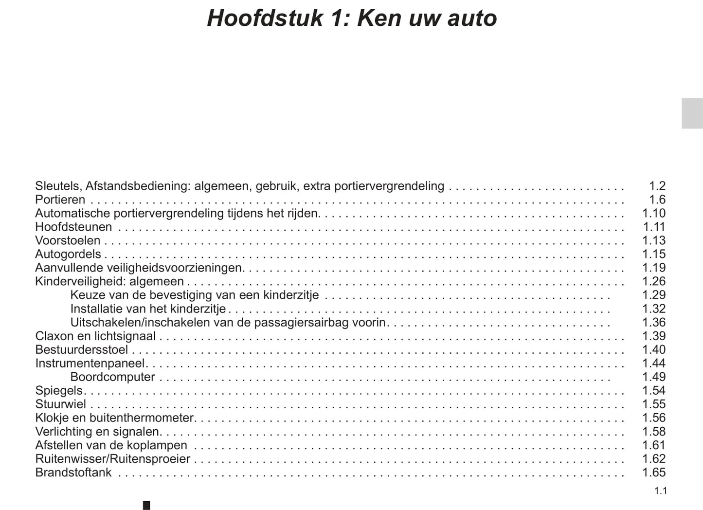 2012-2013 Renault Twingo Owner's Manual | Dutch