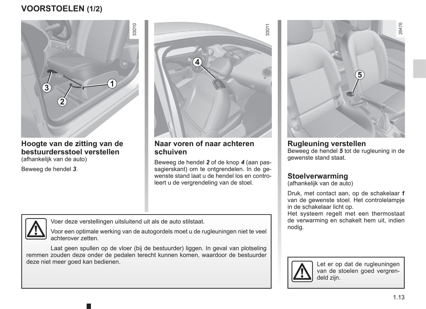 2012-2013 Renault Twingo Owner's Manual | Dutch