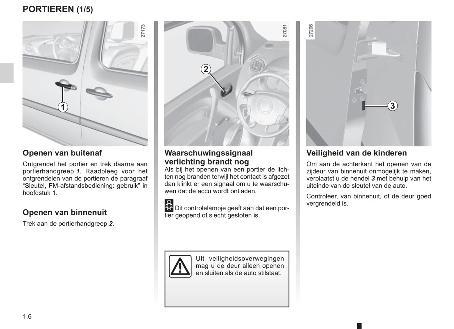 2013-2014 Renault Kangoo Owner's Manual | Dutch