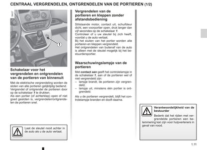 2013-2014 Renault Kangoo Owner's Manual | Dutch