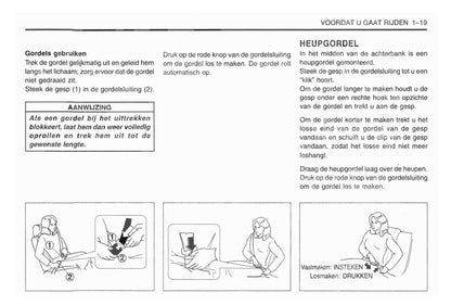 1998-2001 Daewoo Matiz Bedienungsanleitung | Niederländisch