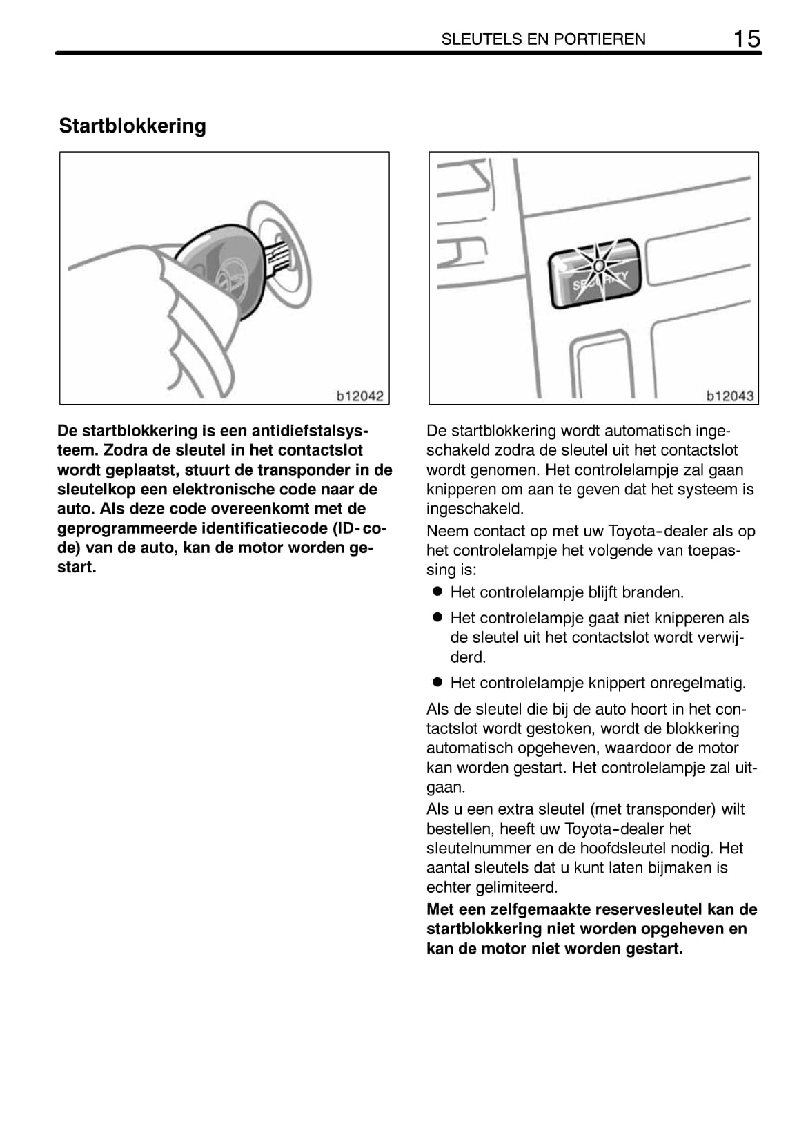 2002-2004 Toyota Corolla Verso Owner's Manual | Dutch