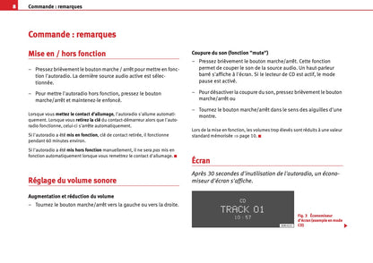 Seat Radio Adagio Guide d'instructions