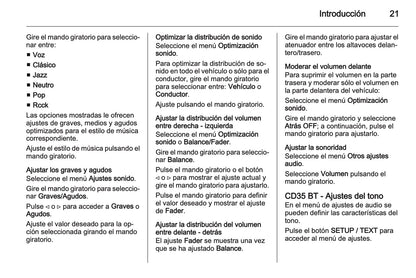 Opel Vivaro Manual de infoentretenimiento 2011 - 2014