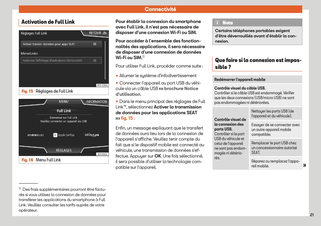 Seat Media System Plus - Navi System - Navi System Plus Guide d'instructions