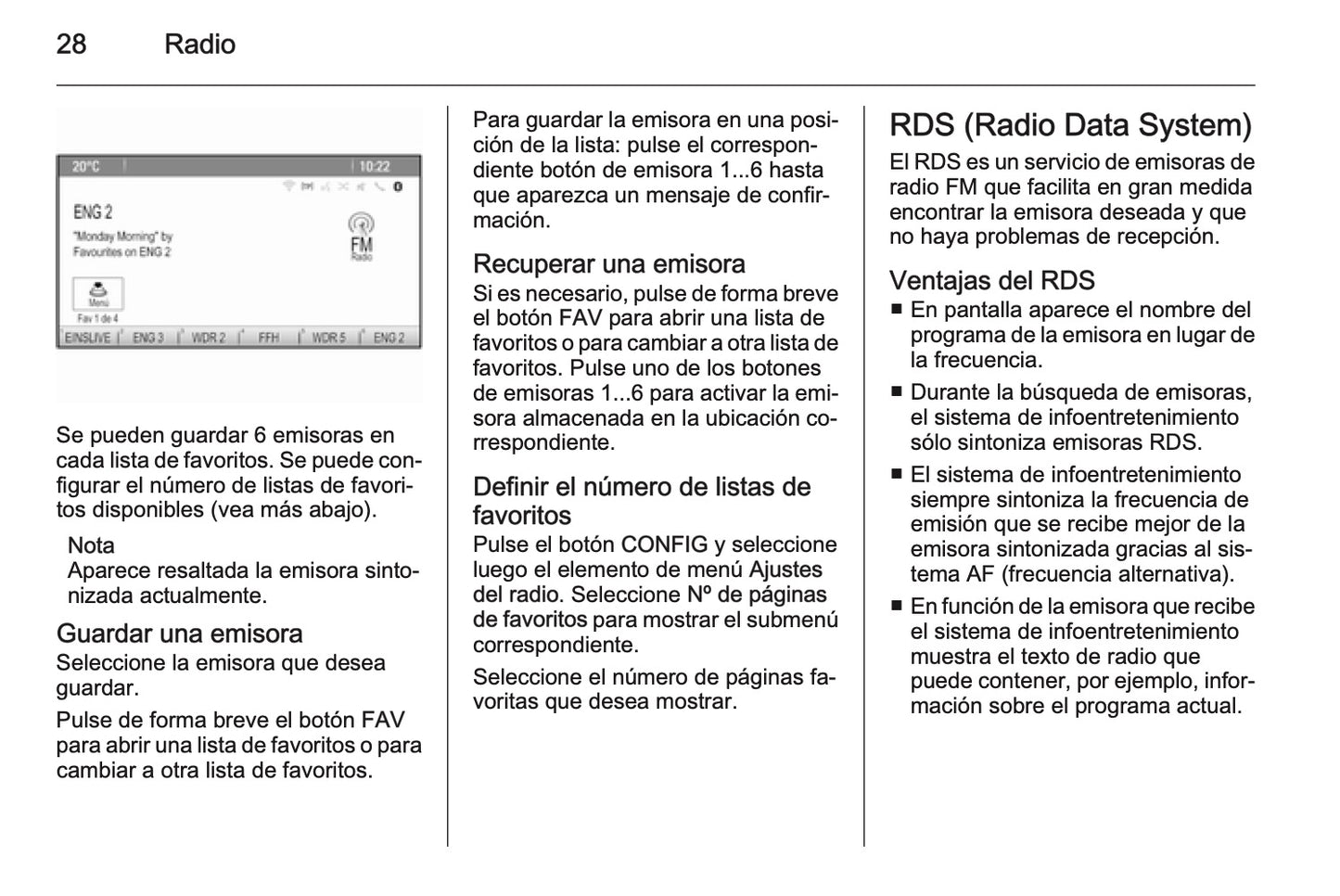 Opel Astra Manual de infoentretenimiento 2012 - 2015