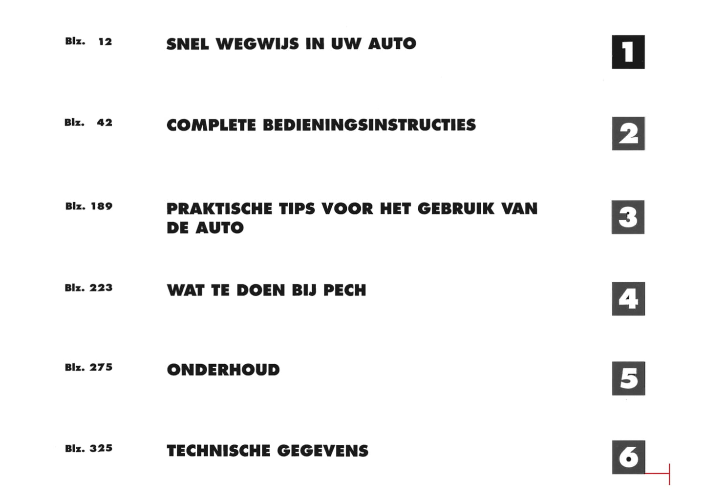 1996-2003 Alfa Romeo Spider/GTV Owner's Manual | Dutch