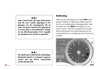 1996-2003 Alfa Romeo Spider/GTV Owner's Manual | Dutch