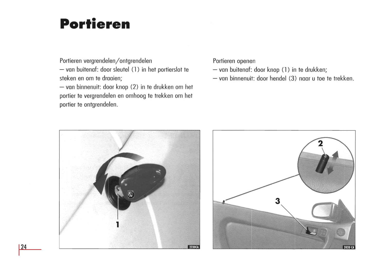 1996-2003 Alfa Romeo Spider/GTV Owner's Manual | Dutch