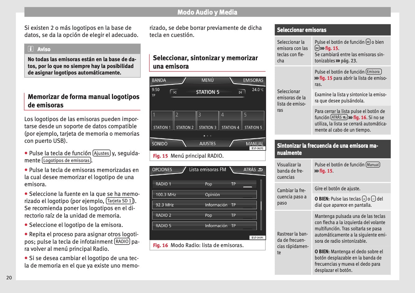 Seat Media System Plus Manual de Instrucciones 2012 - 2015