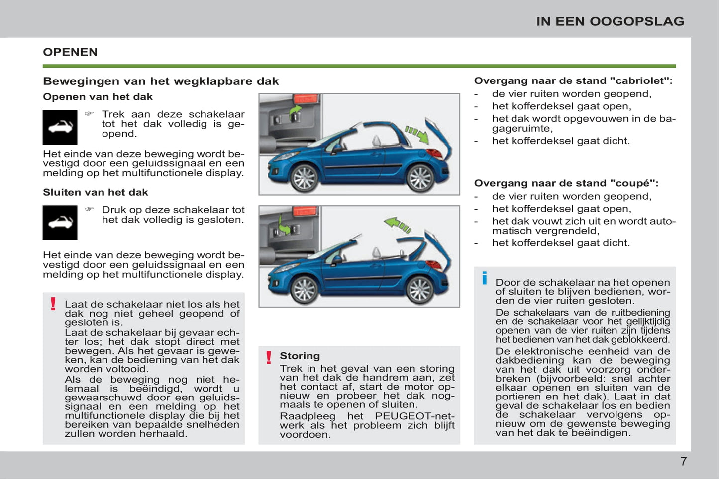 2014-2015 Peugeot 207 CC Owner's Manual | Dutch