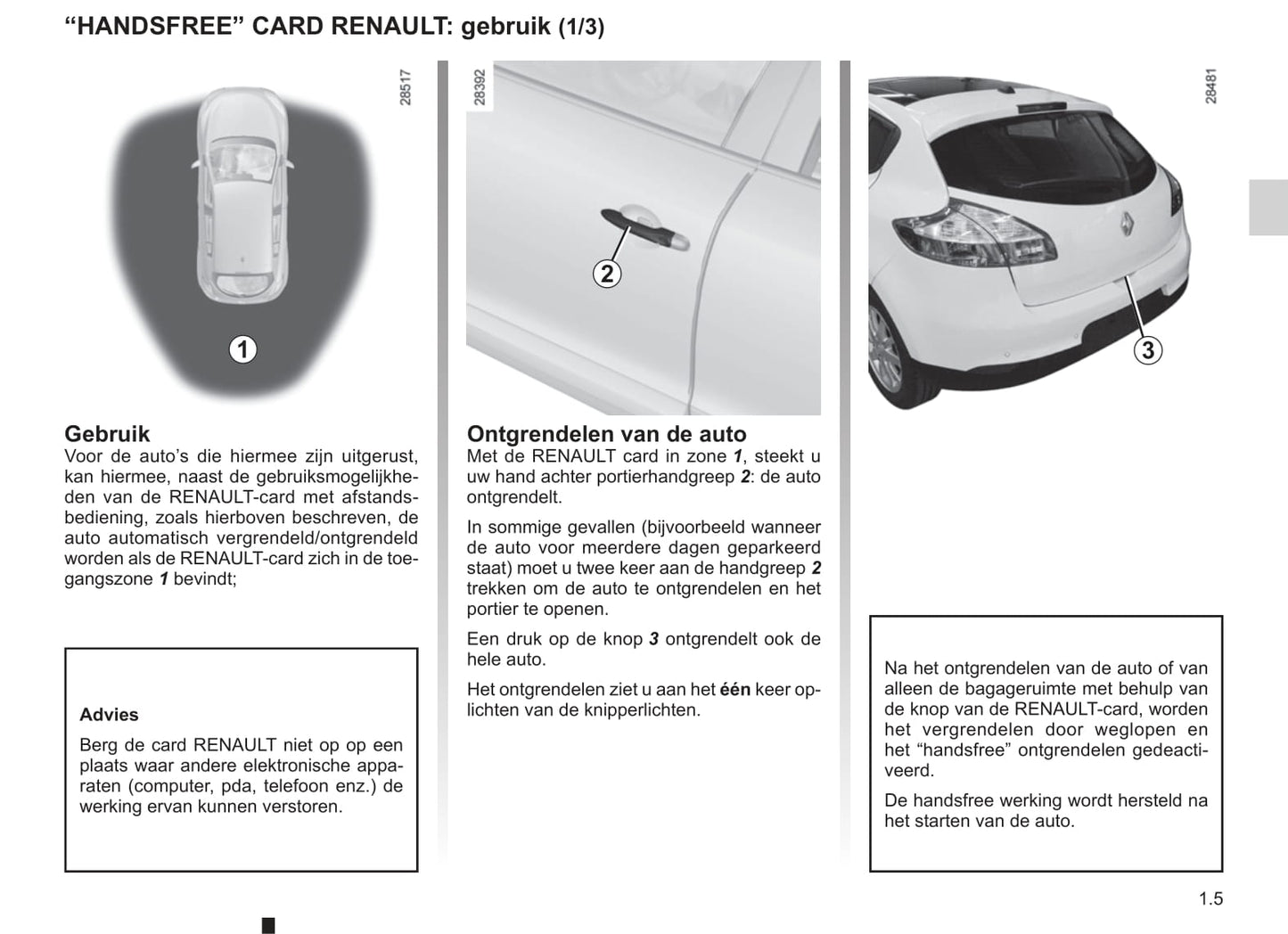 2013-2014 Renault Mégane Owner's Manual | Dutch