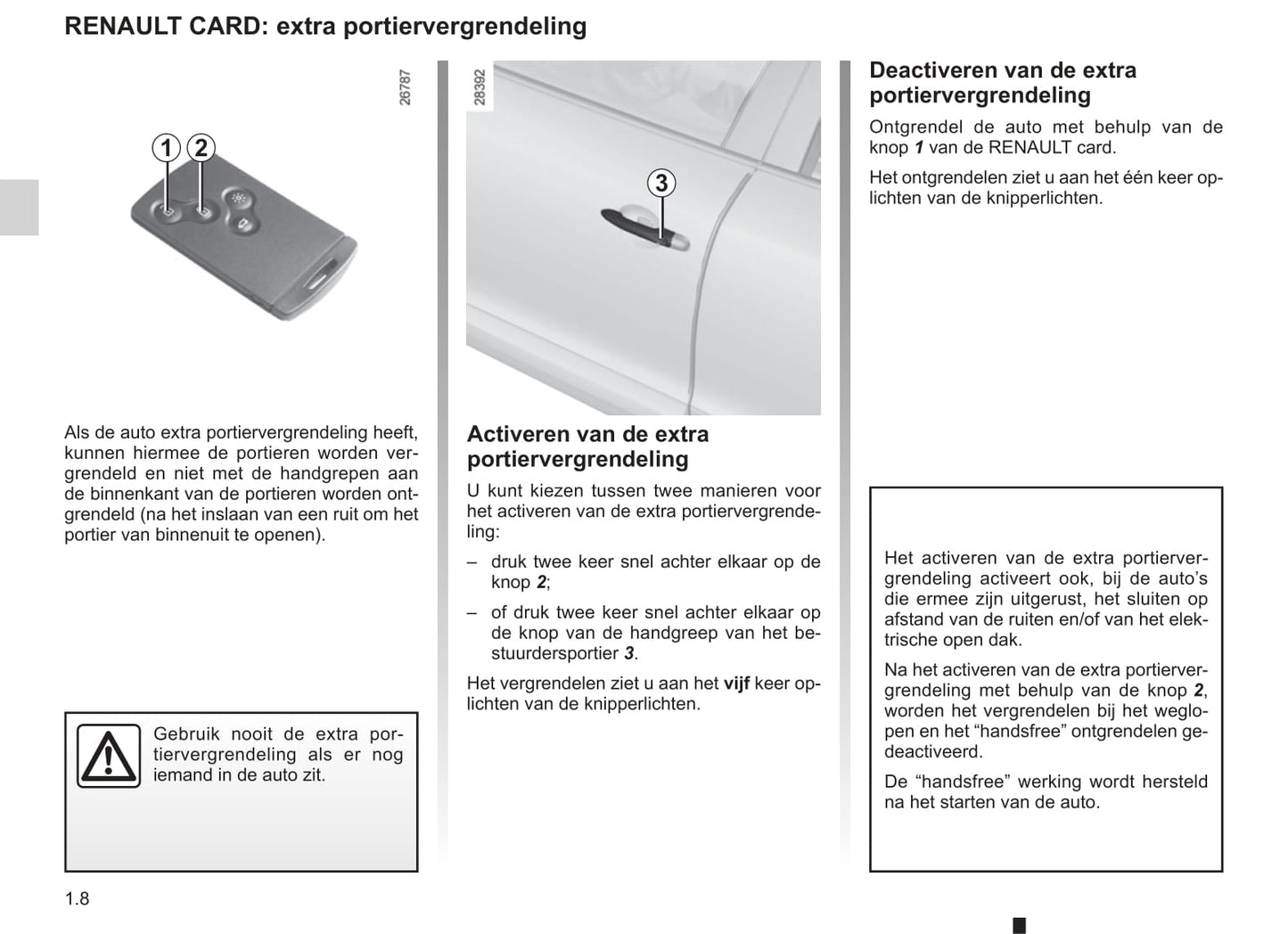 2013-2014 Renault Mégane Owner's Manual | Dutch