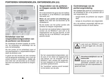 2013-2014 Renault Mégane Owner's Manual | Dutch