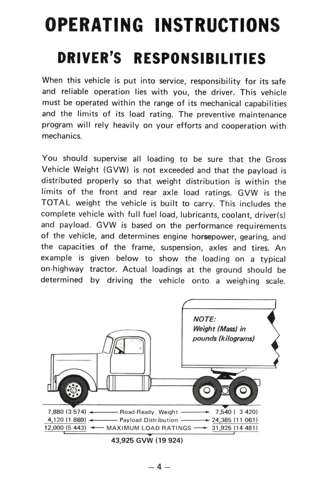 1976 Kenworth  Gebruikershandleiding | Engels