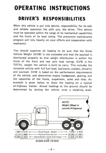 1976 Kenworth  Gebruikershandleiding | Engels