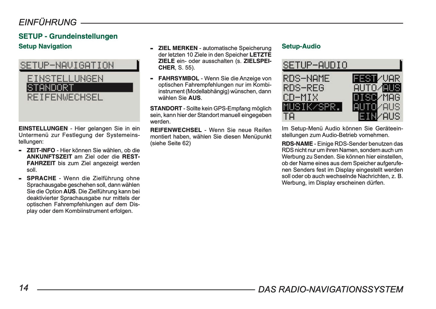 Skoda Radio-Navigationssystem Bedienungsanleitung 2004