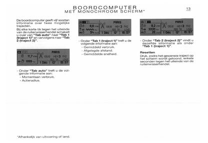 Citroën Xsara Navigatie, Boordcomputer en Autoradio Handleiding 2003