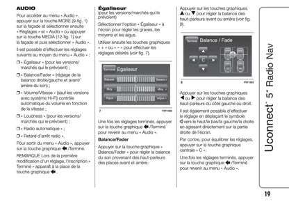 Fiat Ducato Uconnect 5 Radio Nav  Guide d'instructions 2014 - 2018