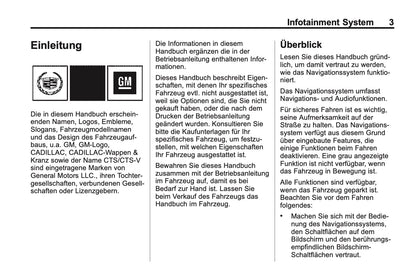 Cadillac CTS navigationssystem Bedienungsanleitung 2013
