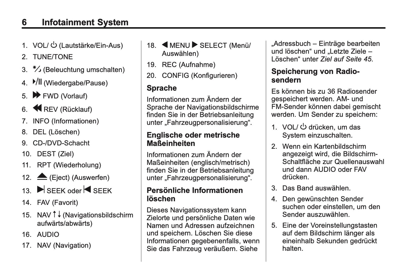 Cadillac CTS navigationssystem Bedienungsanleitung 2013