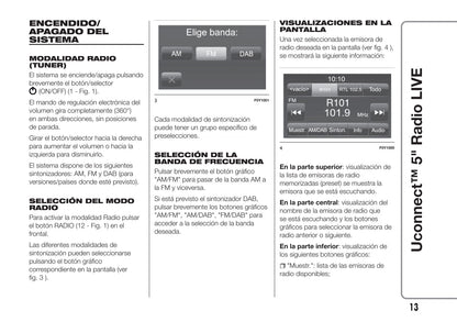 Alfa Romeo Giulietta Uconnect 5 Radio Live Instrucciones 2016 - 2021