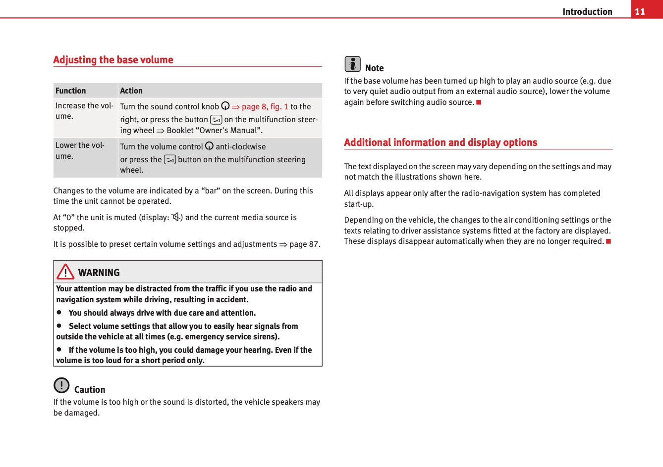 Seat Media System 2.1 Owners Manual