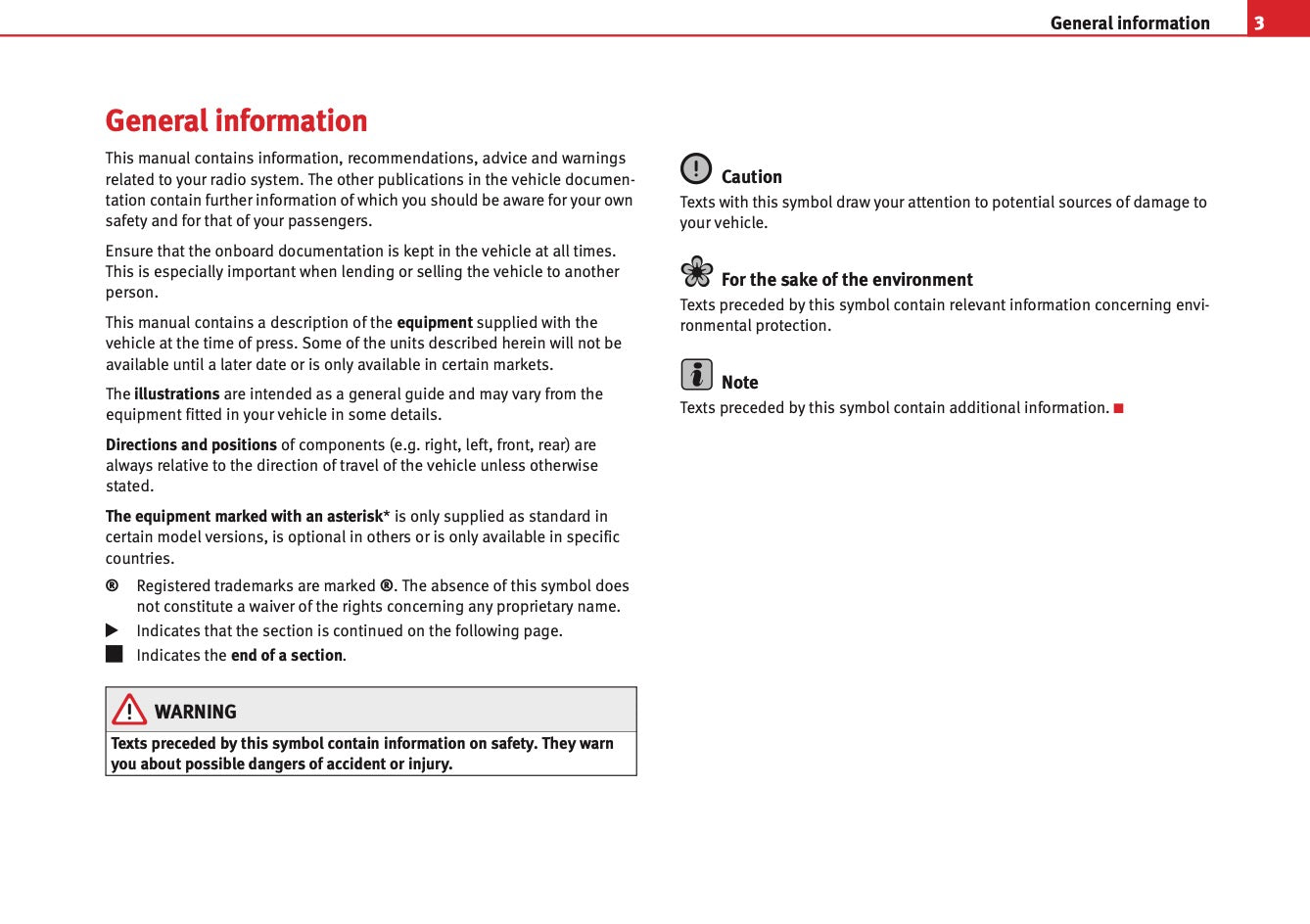 Seat Media System 2.1 Owners Manual