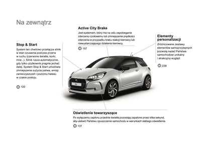 2016-2017 Citroën DS 3 Bedienungsanleitung | Polnisch