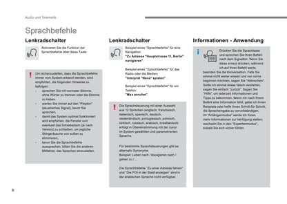 Citroën C4 Picasso & Grand C4 Picasso Leitfaden Audio Und Telematik Bedienungsanleitung 2016 - 2017