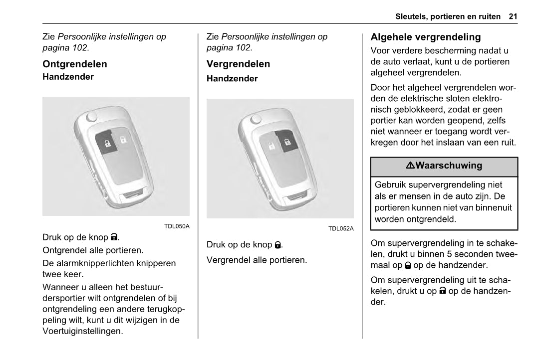 2013-2014 Chevrolet Trax Owner's Manual | Dutch